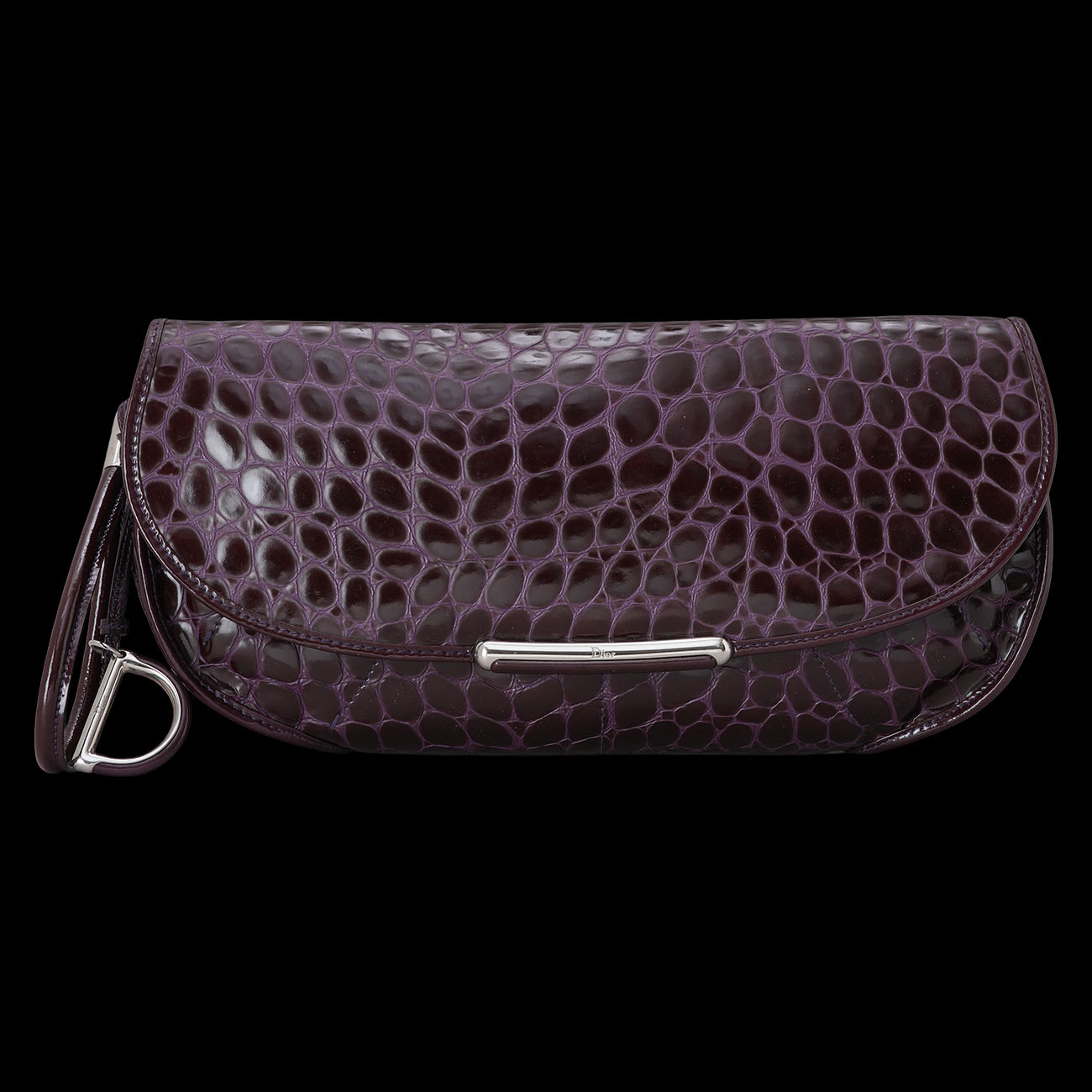 CHRISTIAN DIOR(USED)디올 크로커 패턴 클러치백